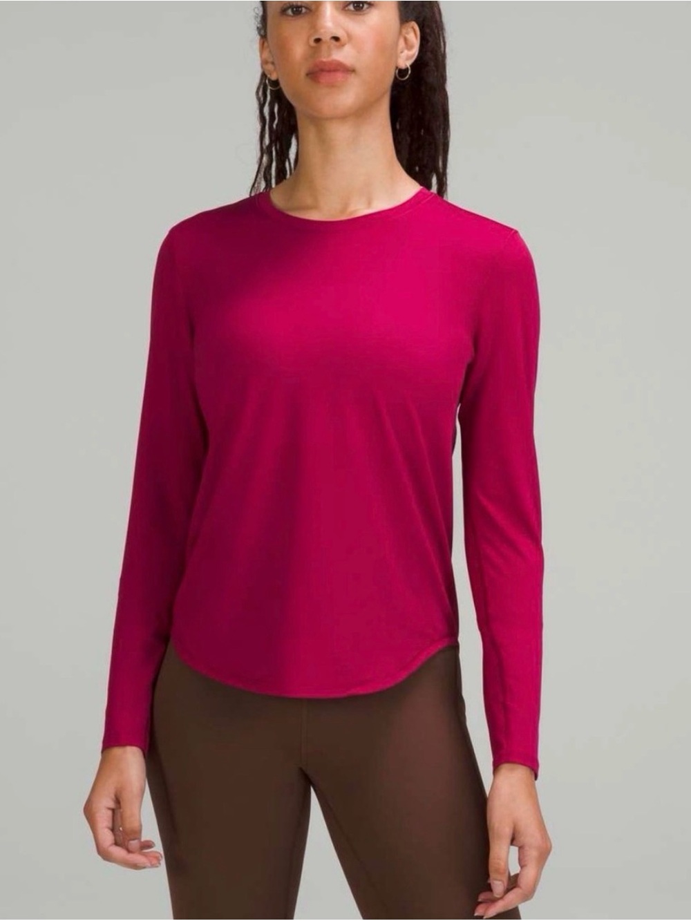 Lululemon Love long sleeve sculpt tank Magenta S/M